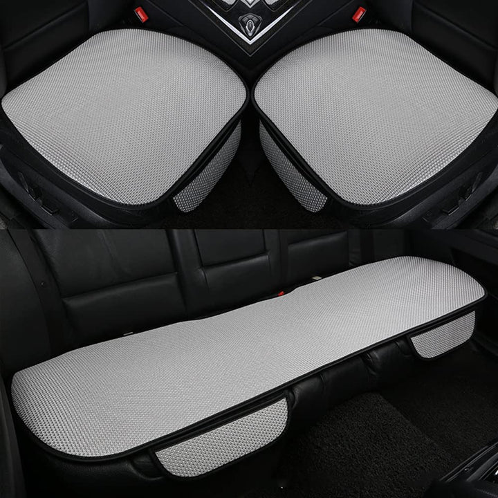 3-Piece Anti-Slip Car Seat Covers with Massage Effect – CoolRide-Gray-The Livary