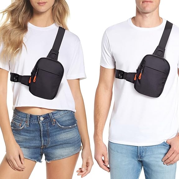 Chest Mini Sling Bag - CrossLite-Black-S-The Livary