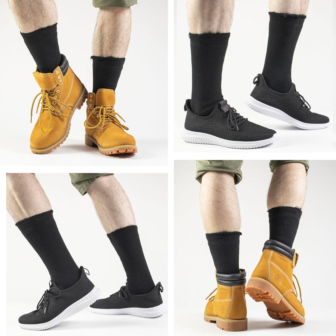 Winter Thermal Boot Socks - HeatGrip-6 pairs of mixed colours-The Livary