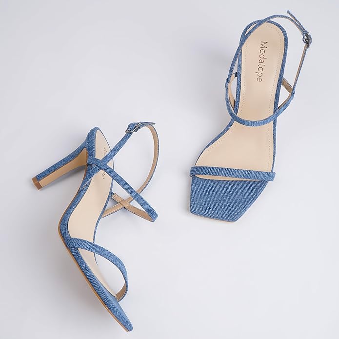 Strappy High Heel Sandals - Olivia-Gold-2.5-The Livary