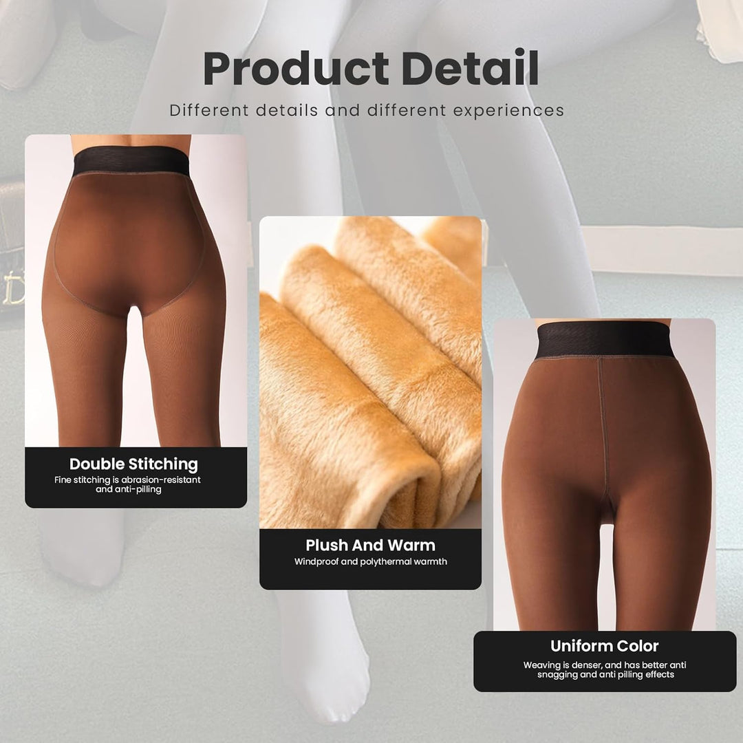 Fleece-lined Tights - Nova-Black-XS-The Livary