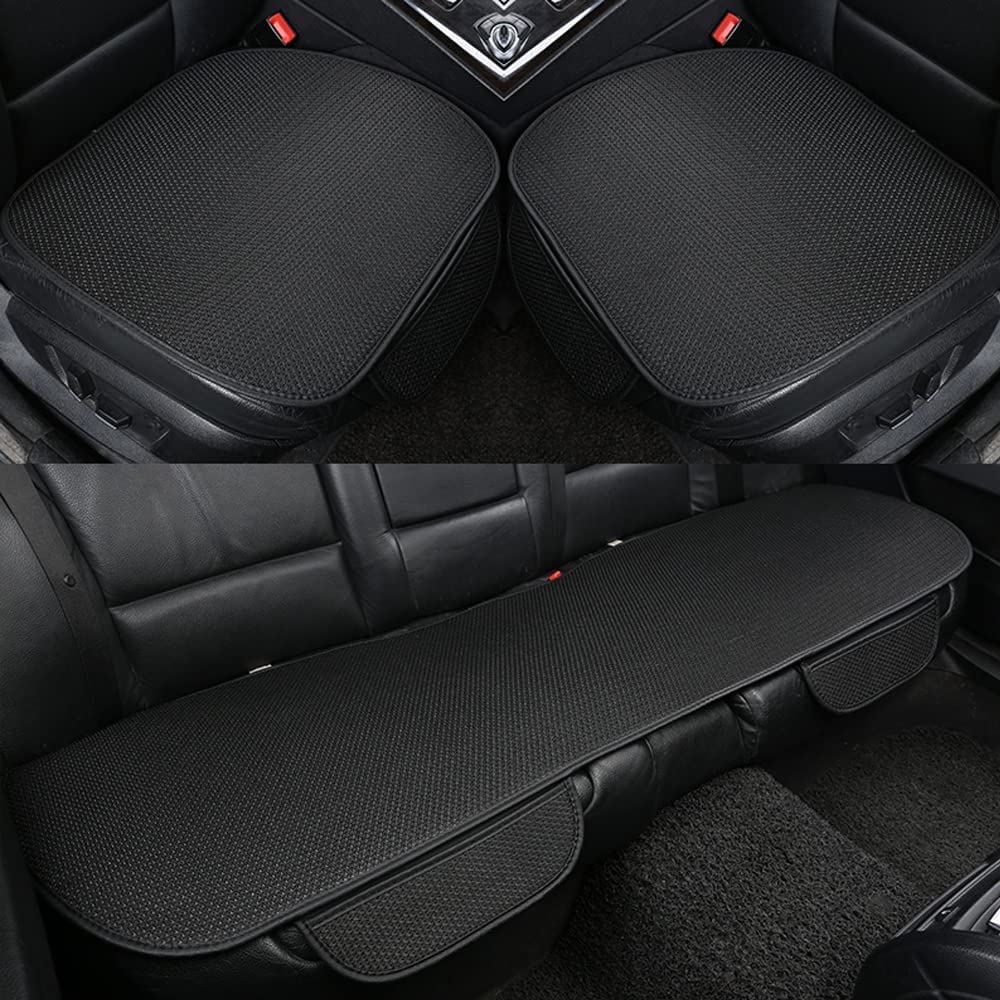 3-Piece Anti-Slip Car Seat Covers with Massage Effect – CoolRide-Black-The Livary