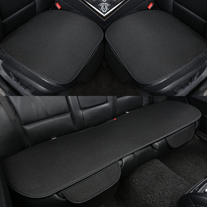 3-Piece Anti-Slip Car Seat Covers with Massage Effect – CoolRide-Black-The Livary