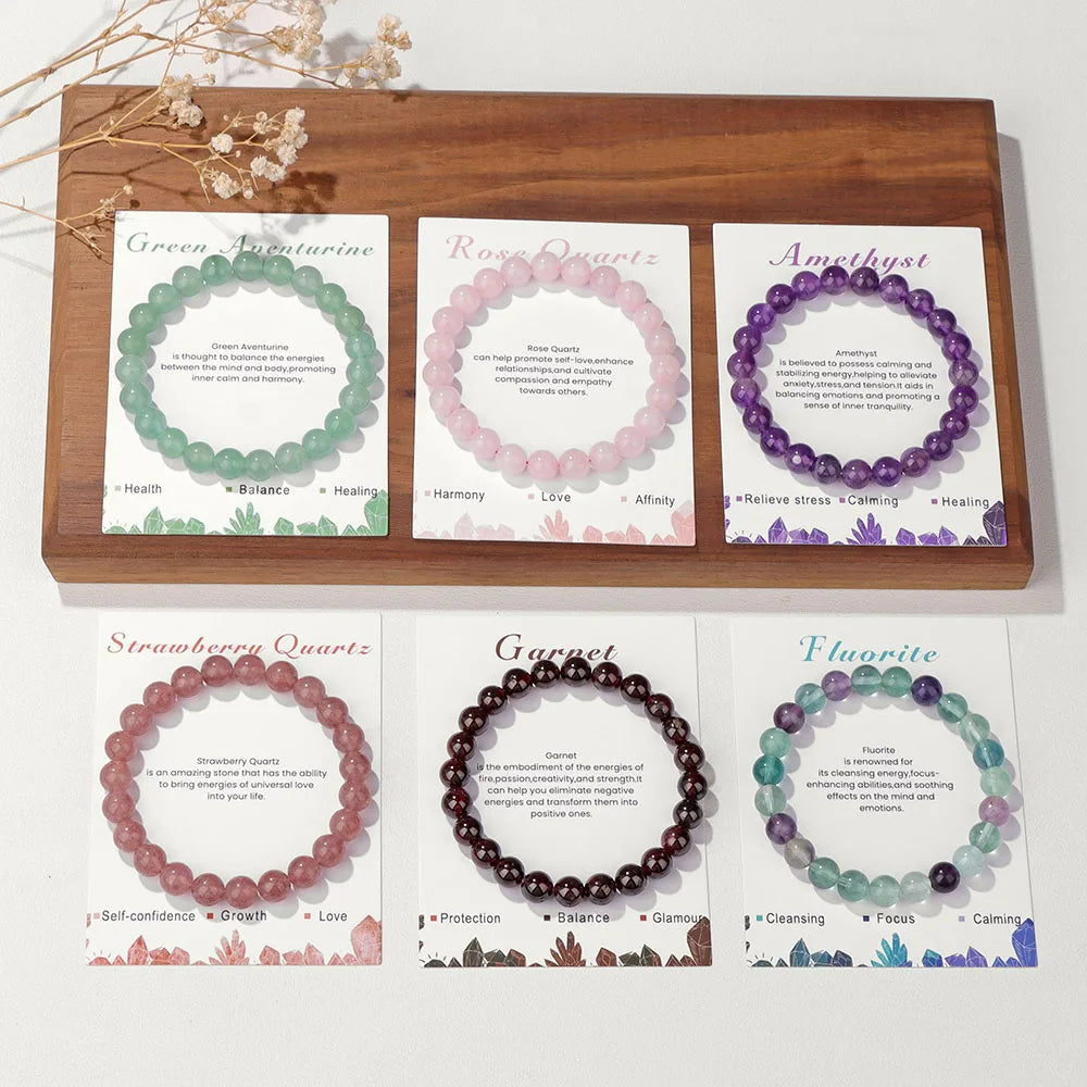 Natural Crystal Healing Energy Bracelet - Aria-Amazonite-The Livary
