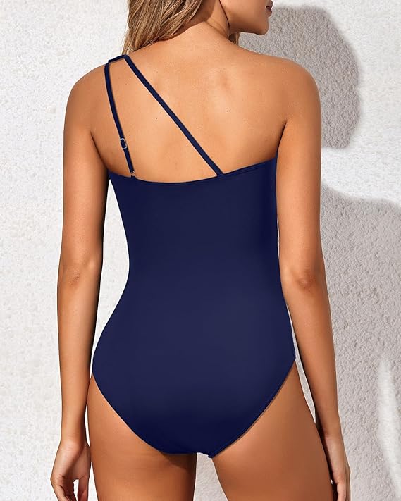 Trendy & Stylish One-Shoulder Swimsuit for Women – Daria-Leopard print-S-The Livary