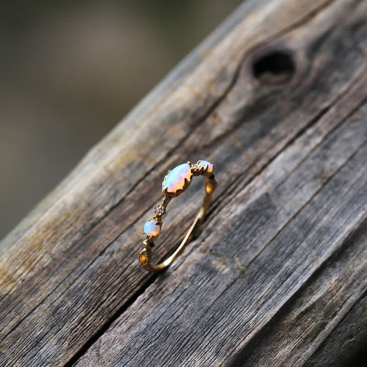 "Love and Sincerity" - Opal Vintage Ring - Isabella-1.93 in-The Livary
