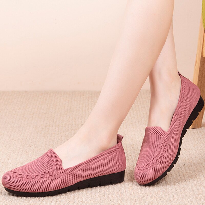 Comfortable & Breathable Women's Slip-On Everyday Shoes with Arch Support – Leona-Pink-3-The Livary