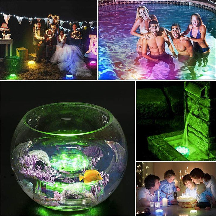 Waterproof LED Underwater Light with Remote Control - GlowRipple-1 + 1 FREE-The Livary