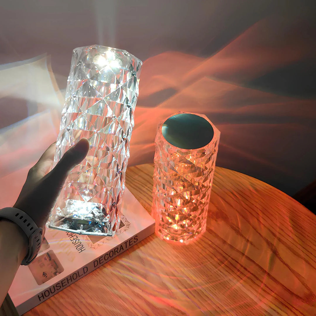 Crystal Table Lamp with Touch Control - Aurora-The Livary
