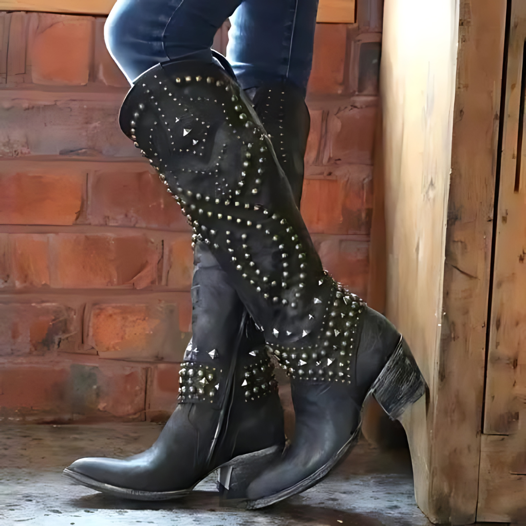 Stylish High Ladies' Boots - Elena-Black-2.5-The Livary