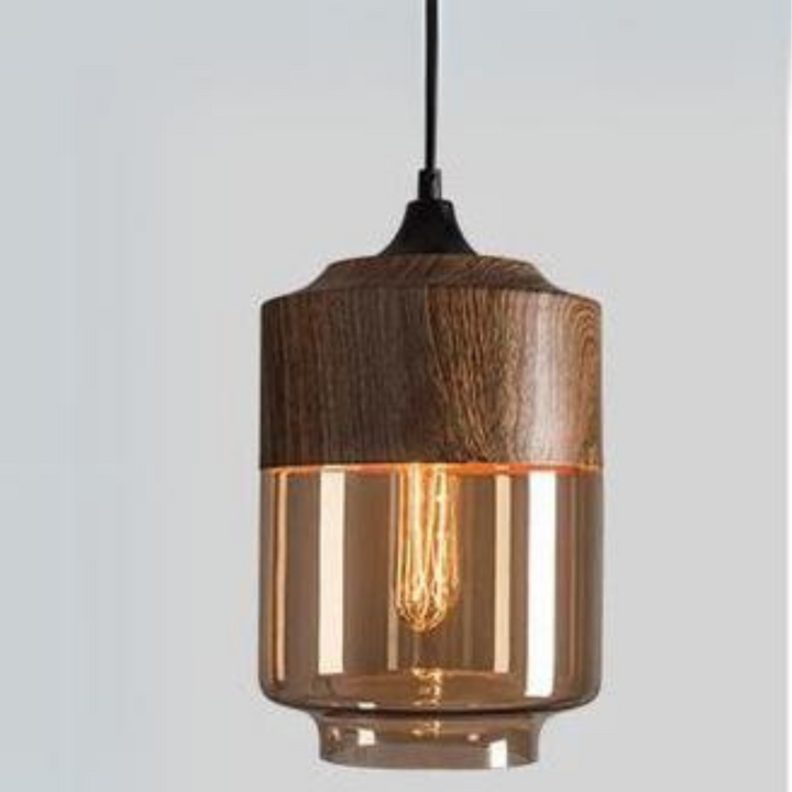 Stylish Scandinavian Wooden Ceiling Lamp - NordLuna-Type A-The Livary