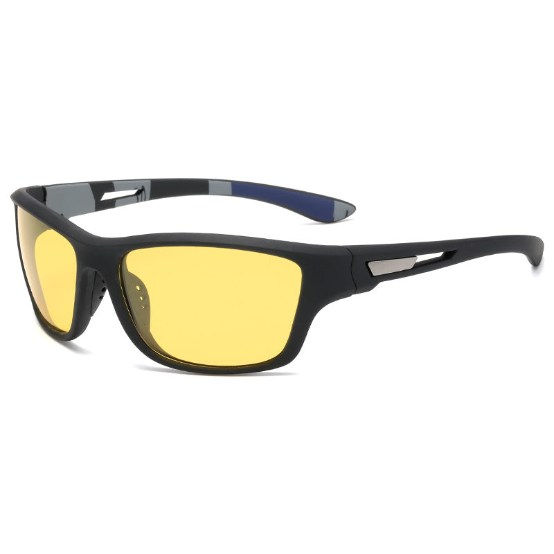 Sporty men's sunglasses with polarized lenses & UV400 protection – Vayron-Yellow-The Livary