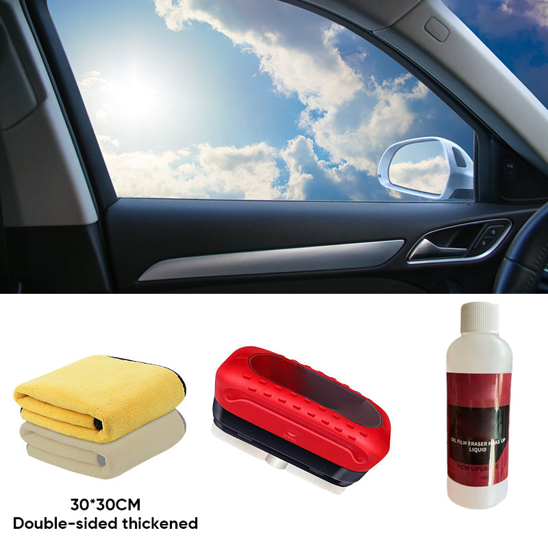 Glass Cleaning Board - ClearShield-1*cleaning brush + 1*100ml refill + 1*car cleaning cloth-The Livary