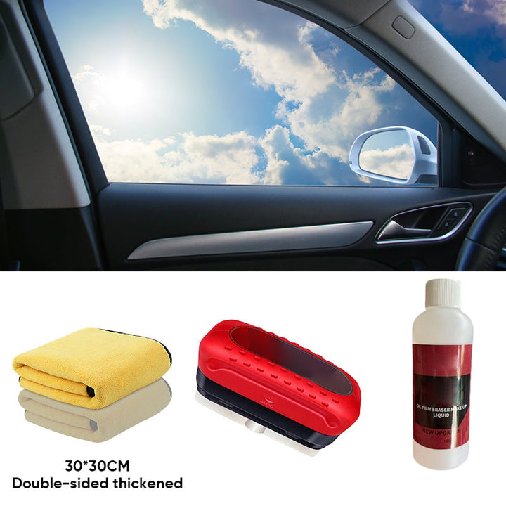 Glass Cleaning Board - ClearShield-1*cleaning brush + 1*100ml refill + 1*car cleaning cloth-The Livary