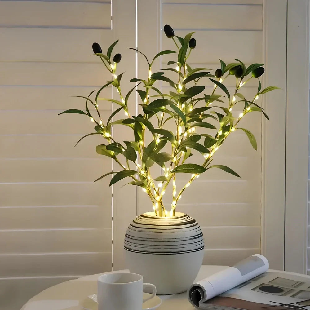 Illuminated Decorative Branches - LumaBranches-Olive branch-The Livary