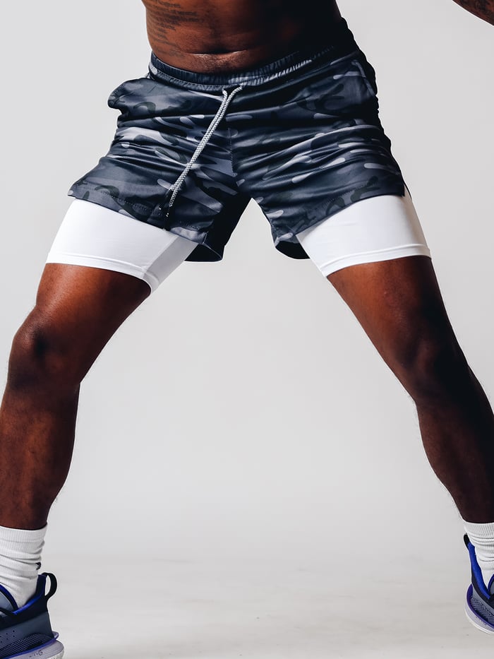 2-in-1 Summer Sports Shorts for Men – Felix-Urban Tech-M-The Livary