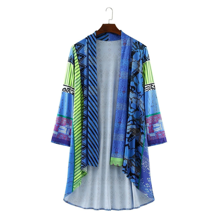 Vintage Long Women's Sweater - Livia-Blue-S-The Livary