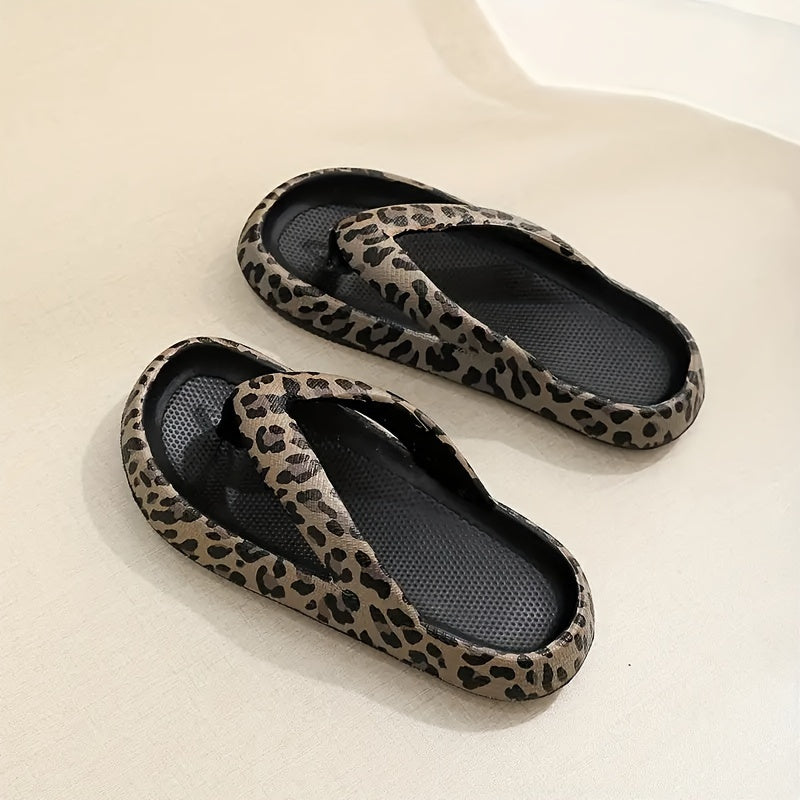 Breathable & Non-slip Summer Slippers with Print for Women - Kaja-Khaki-3.5-The Livary