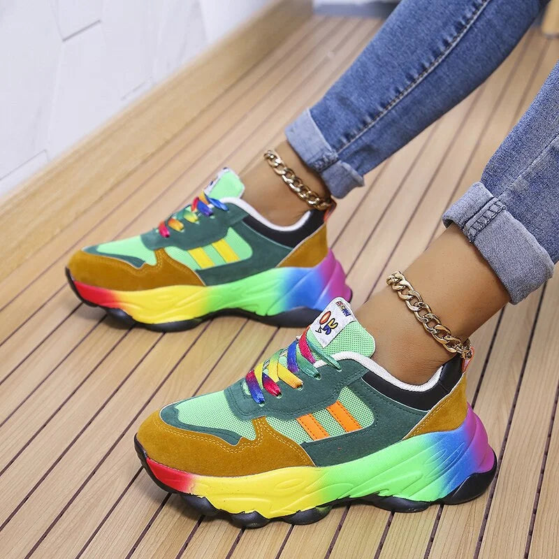 Orthopaedic Cushioned Sneakers – Zoë-Blue-4.5-The Livary