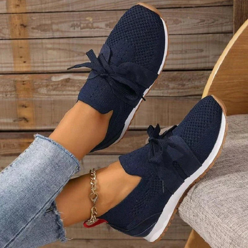 Orthopaedic women's comfort shoes with heels – Selena-Blue-3-The Livary