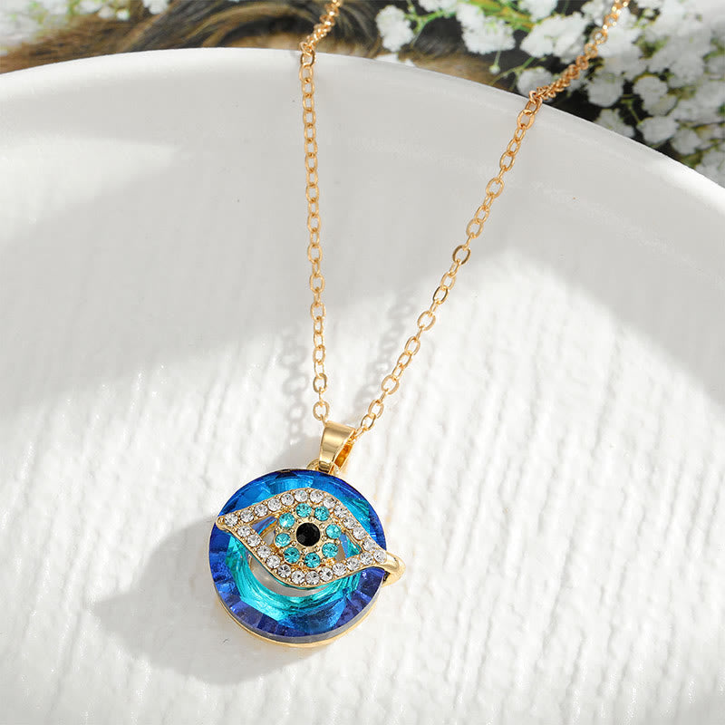 "You will always be protected" - Evil Eye Necklace-Evil eye#Gold-The Livary