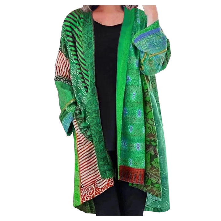 Vintage Long Women's Sweater - Livia-Green-S-The Livary