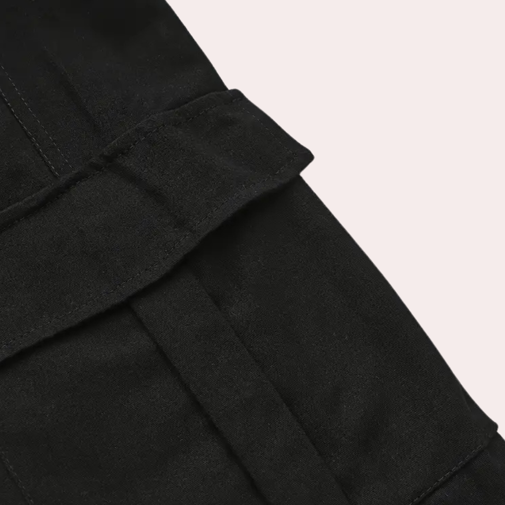 Modern Cargo Trousers for Men - Mason-Black-XS-The Livary