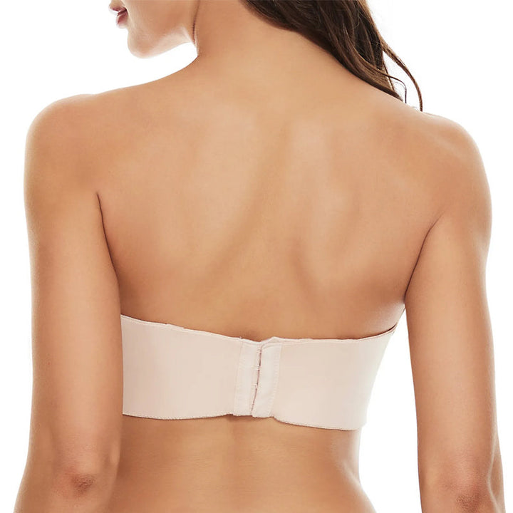 Seamless bandeau bra with removable straps – Camille-Black-30-B-The Livary