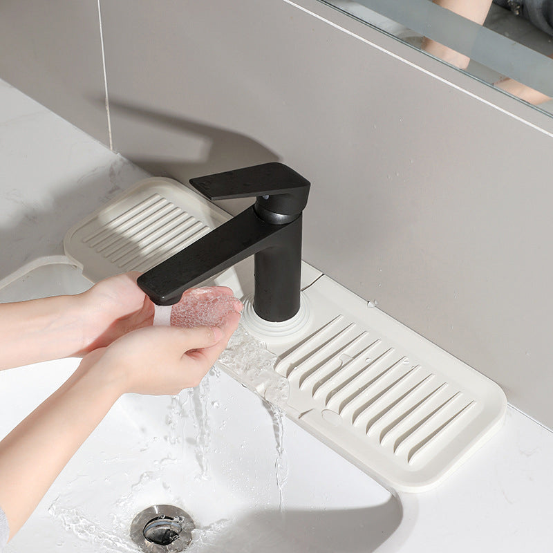 Silicone Draining Mat with Self-Drainage – DripGuard-White-Small-The Livary