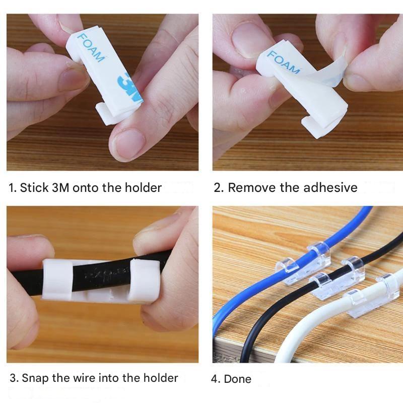 Finisher wire clamp-Transparent-20 pieces-The Livary
