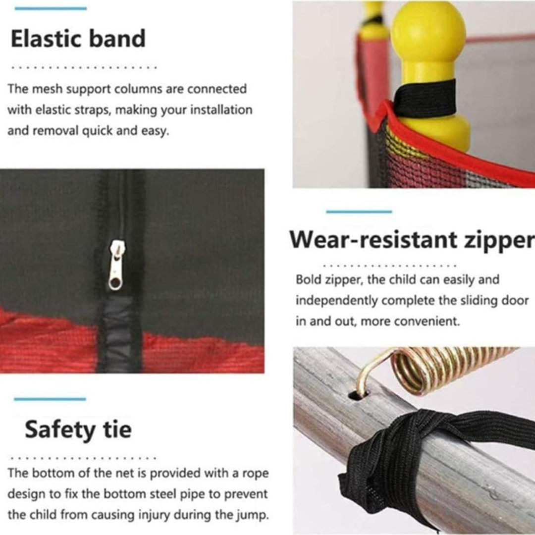 Children's trampoline with safety net – Jumpie KidsTramp-The Livary