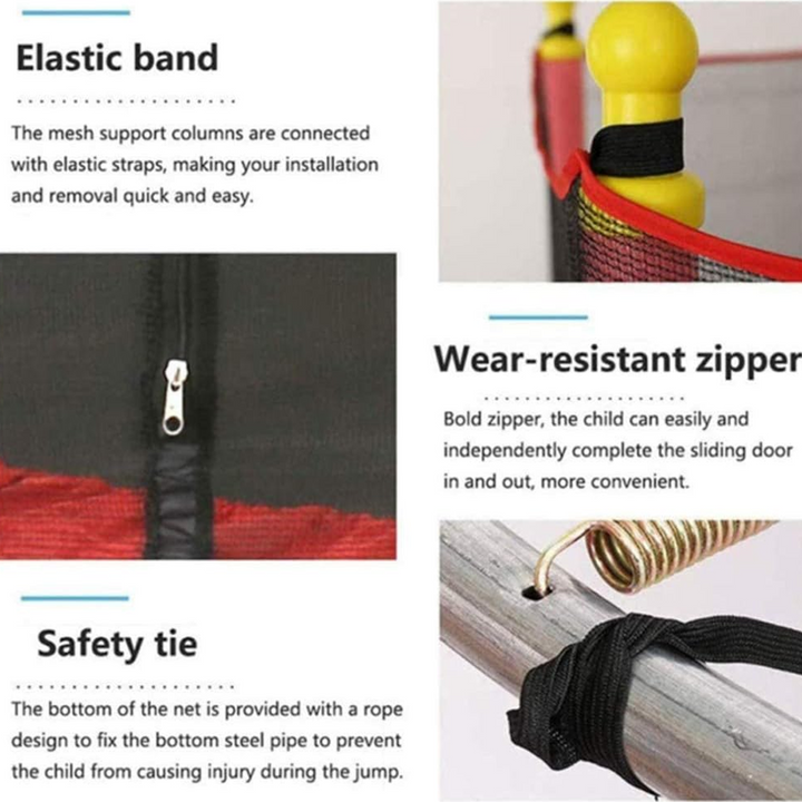 Children's trampoline with safety net – Jumpie KidsTramp-The Livary