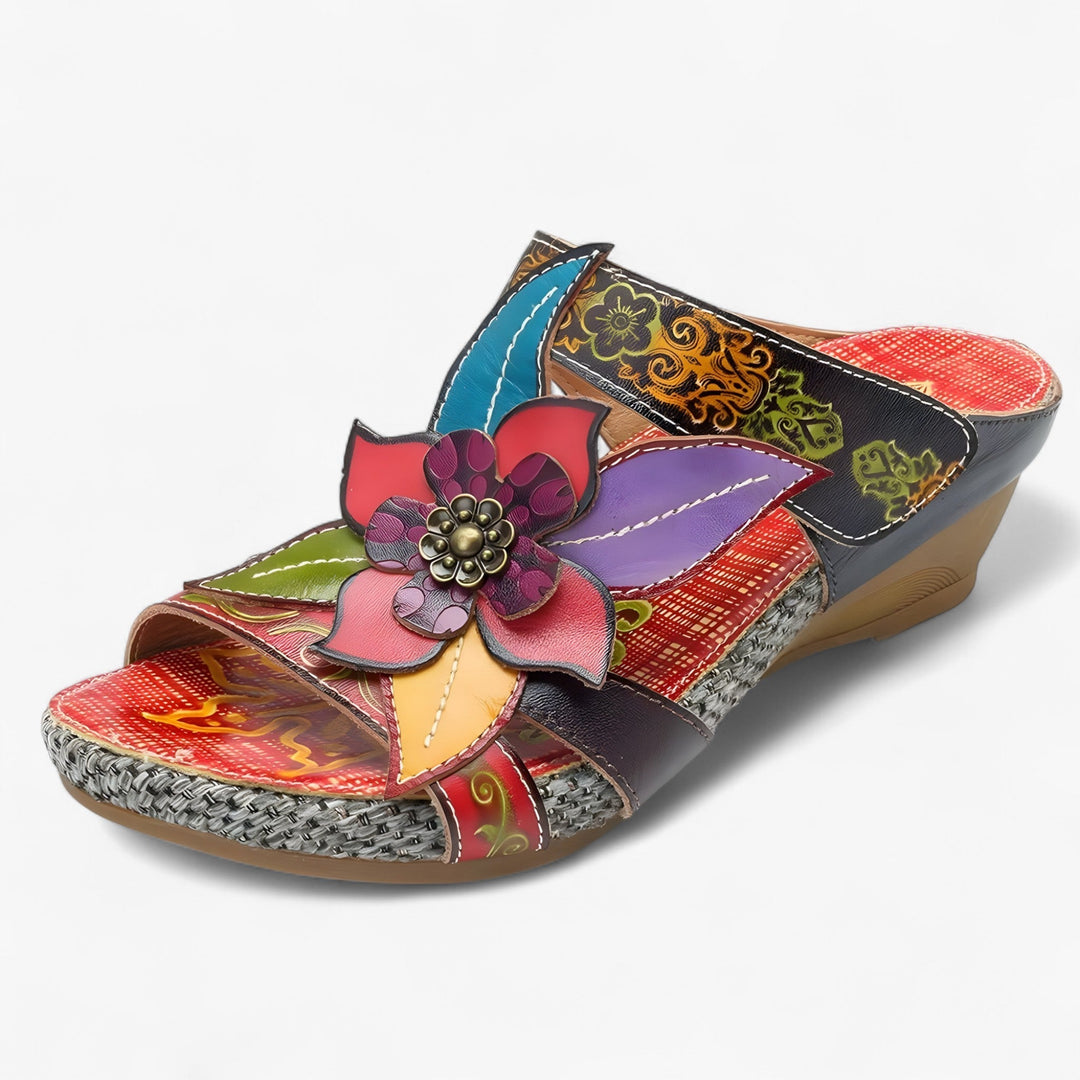 Boho sandals for women with braided straps – BohoStep Dolly-Red Venice-2.5-The Livary