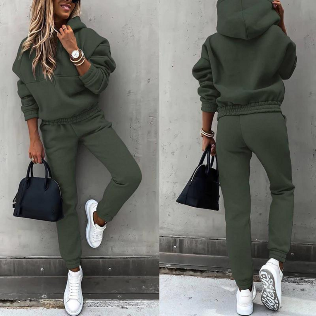Sporty Tracksuit for Women - Maria-Green-S-The Livary