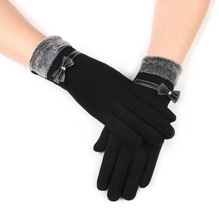 Luxury Touchscreen Gloves - Elise-Black B-The Livary