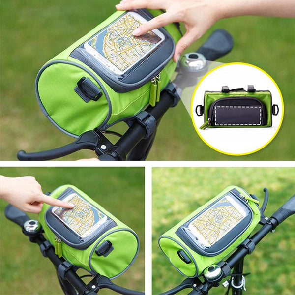 Waterproof Phone Bike Bag with Touchscreen Window - Velox-Dark blue-The Livary
