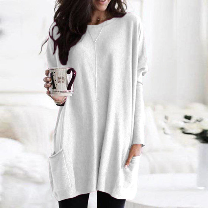 Comfortable Ladies' Sweater - Lina-White-S-The Livary