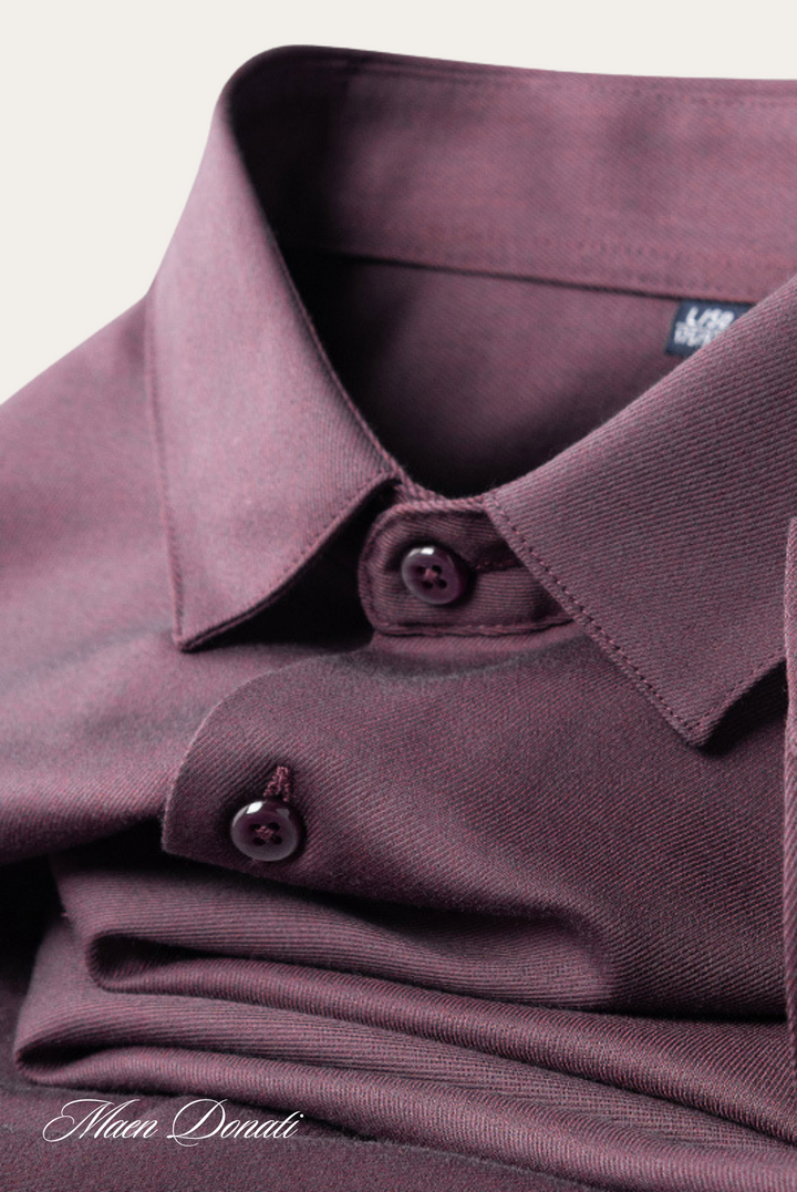 Stylish Men's Shirt – Silvano-Bordeaux red-The Livary