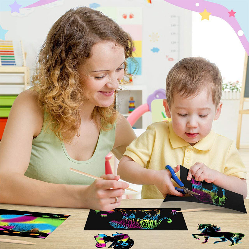Scratch card set with Magical Rainbow Colours - ColorBurst