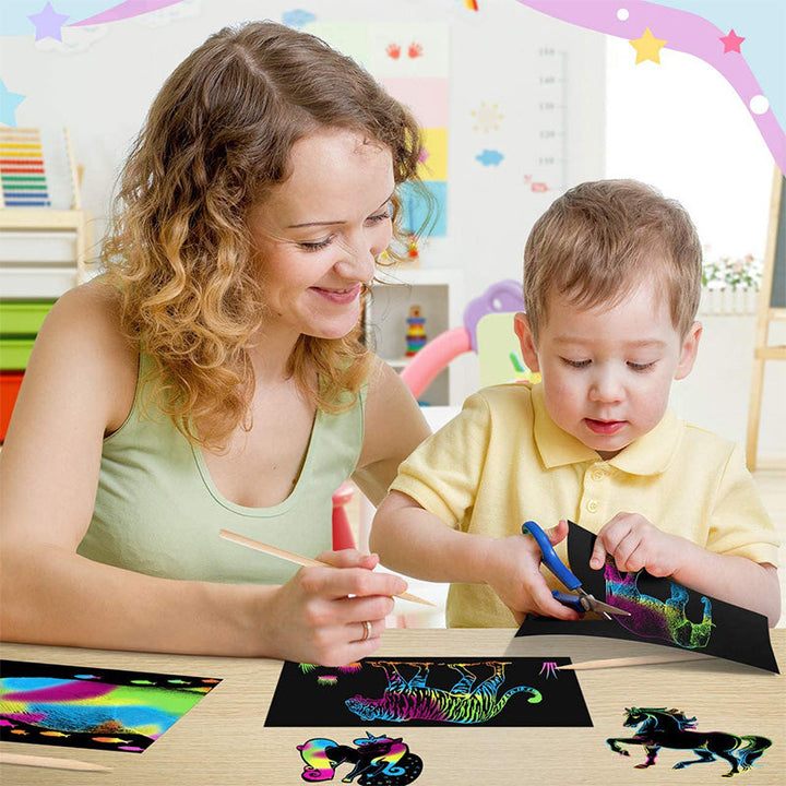 Scratch card set with Magical Rainbow Colours - ColorBurst