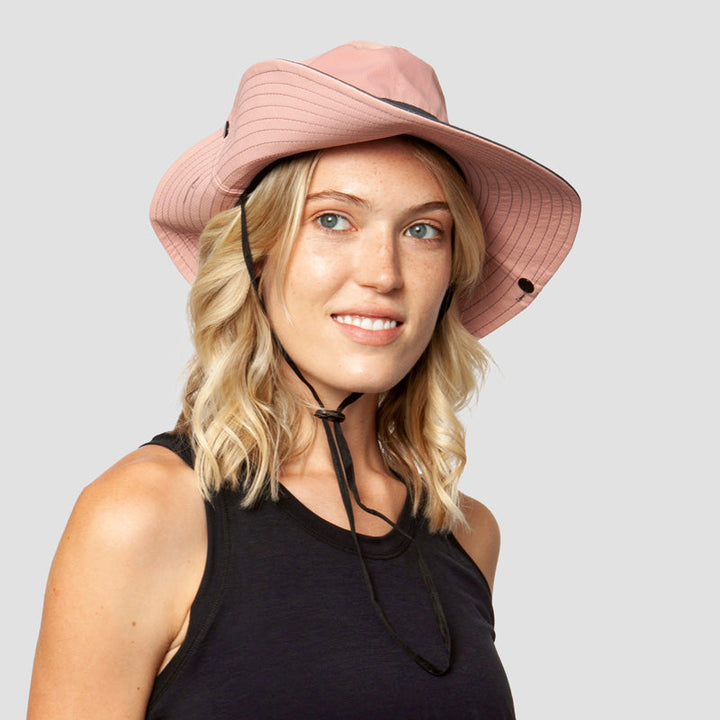 Breathable UV Protection Women's Sun Hat Foldable with Ponytail Opening – Liane (Buy 1, Get 1 FREE)-Pink-The Livary