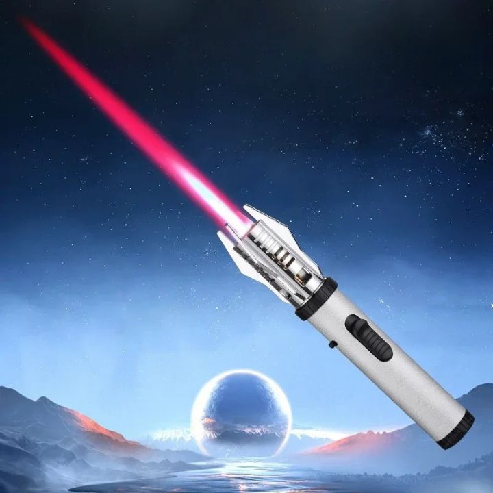 Windproof Multifunctional Welding Flame Lighter - Blaztor-Silver-The Livary