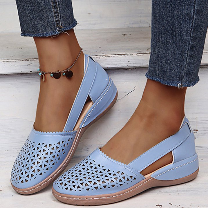 Comfortable Summer Shoes for Women - Melina-Blue-2.5-The Livary