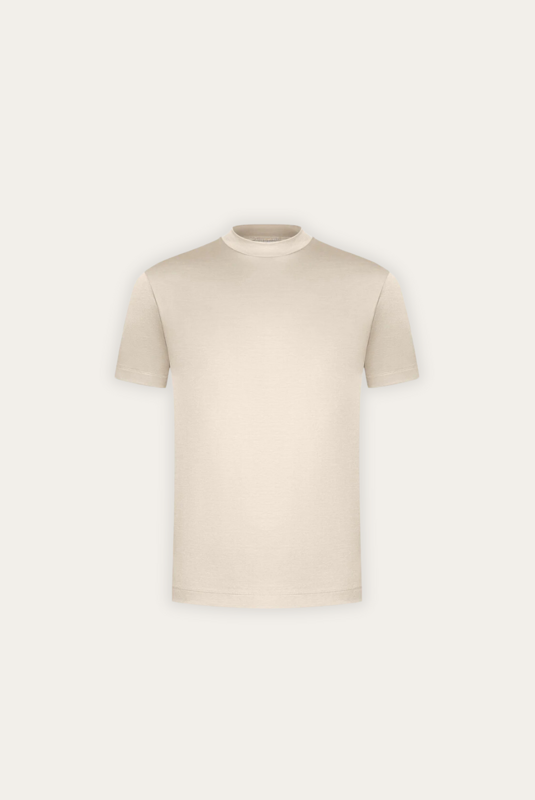 Stylish men's t-shirt made of mercerised cotton – Dario-Cream-XS-The Livary