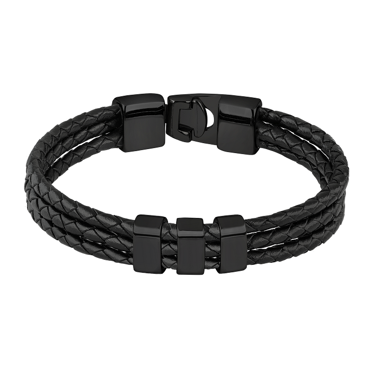 Romance Gravure Armband - Felix-Black-The Livary