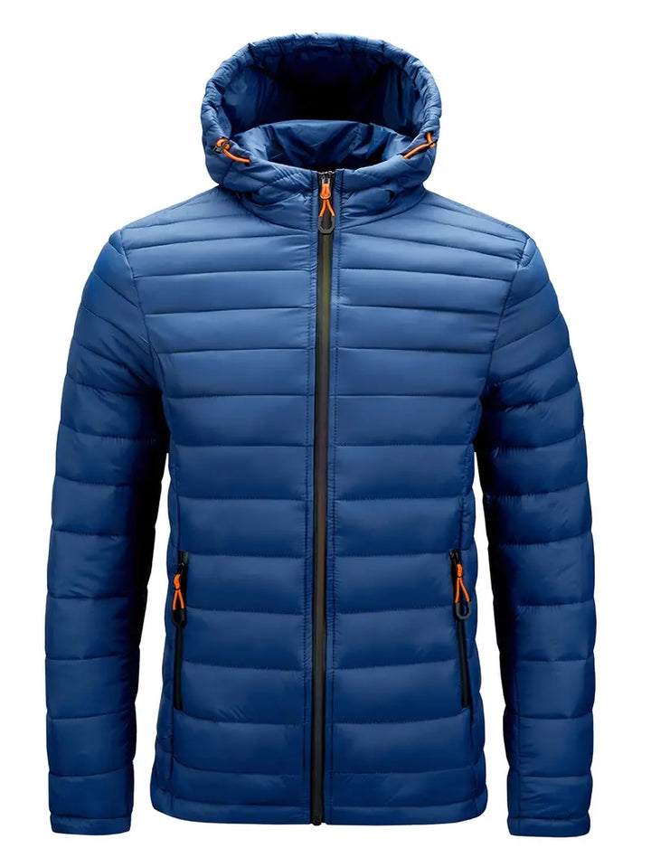 Ladies Winter Puffer Jacket with Hood - Arwen-Blue-S-The Livary