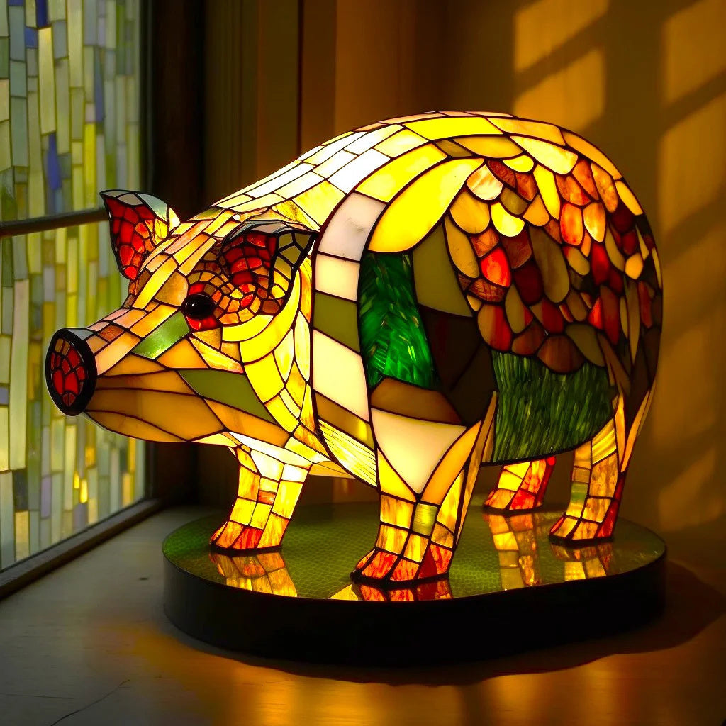Modern Art Lamp - LumiAura-Wolf-5.91 inches-The Livary