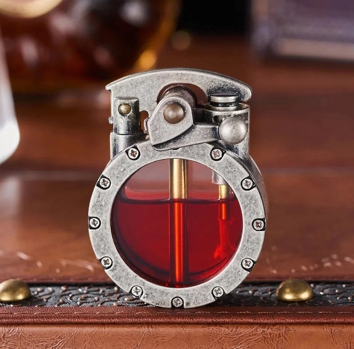 Antique Transparent Lighter – FlintAura-Gold-The Livary