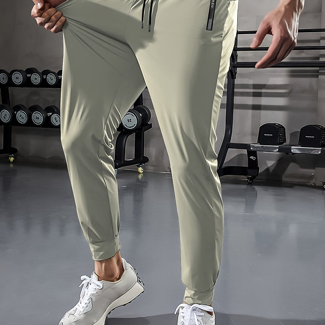 Plain Men's Sports Trousers with Pockets - Niels
