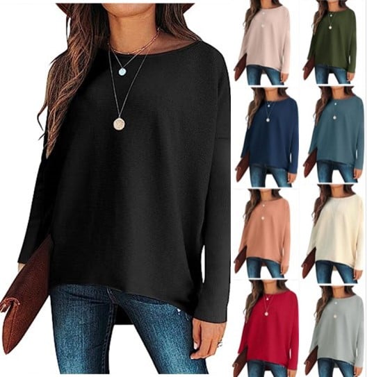 Oversized Ladies Sweater - Sophie-S-Black-The Livary